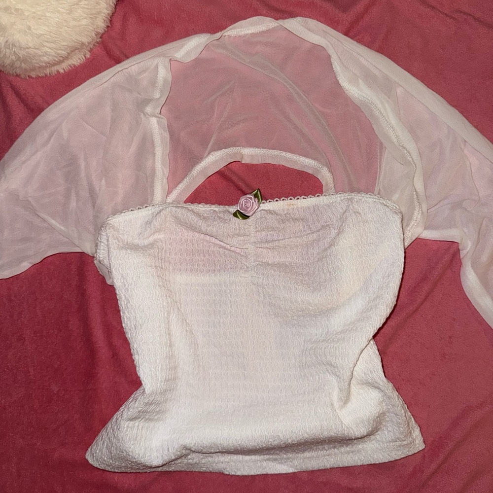 Elegant White Crop Top